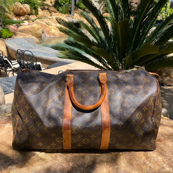 Beautiful Louis Vuitton Keepall traveler 45 monogram LV tote duffel bag - Picture 5 of 13